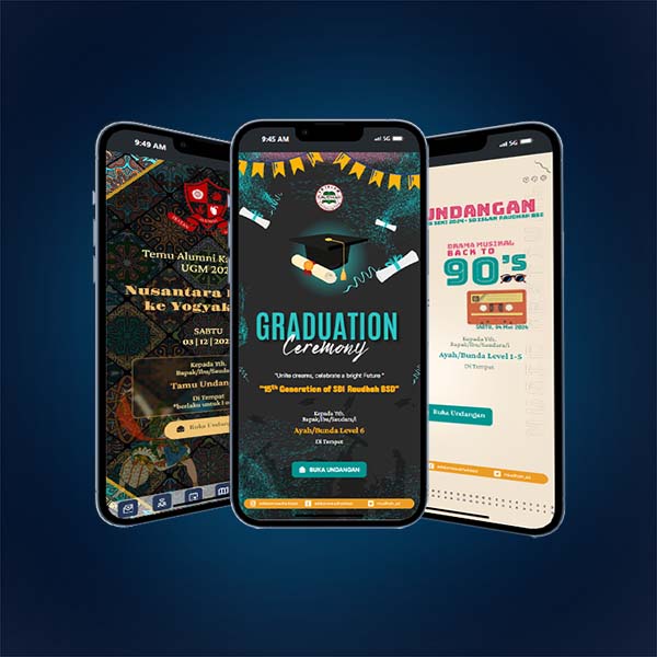 Undangan Online Wisuda dengan Buku Tamu Digital QRCode
